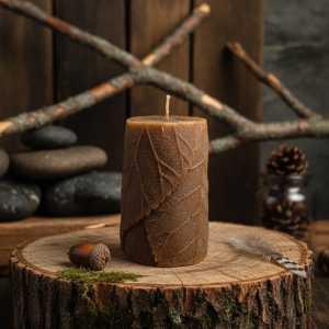 Vela Hojas color marrón